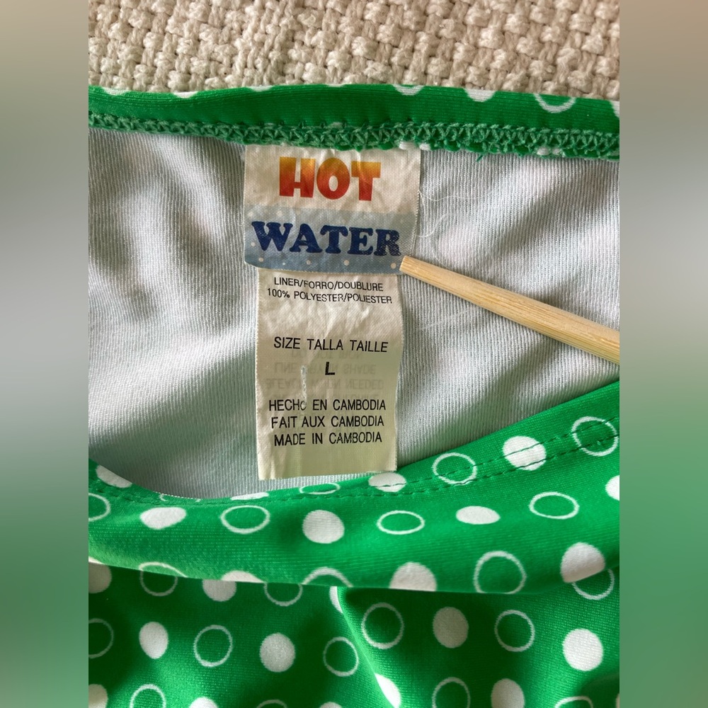 Hot Water Green and White Polka dot Bikini - Picture 2 of 8